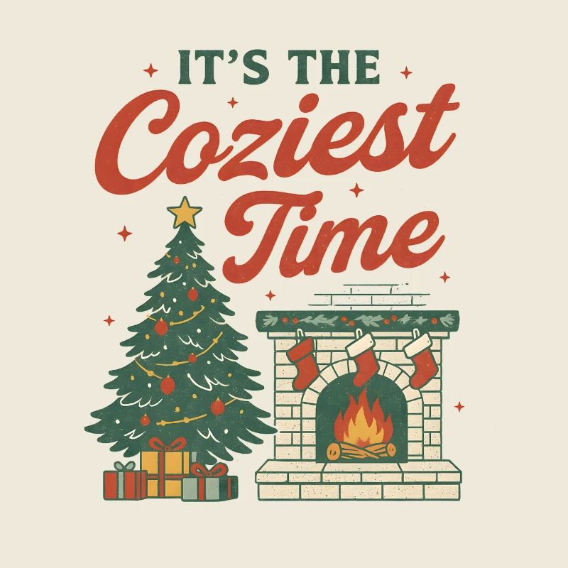 Cozy Christmas Fireplace & Tree Design