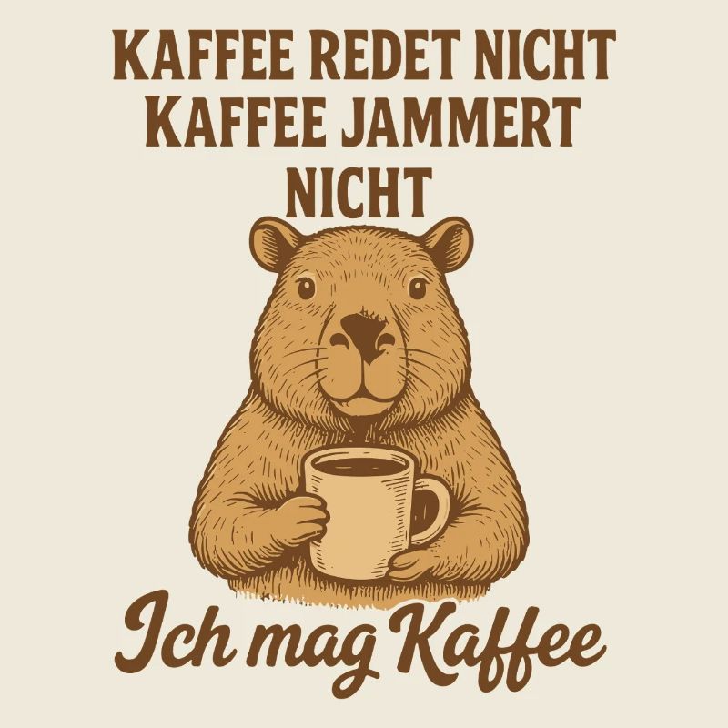Capybara Kaffee Spruch Lustig