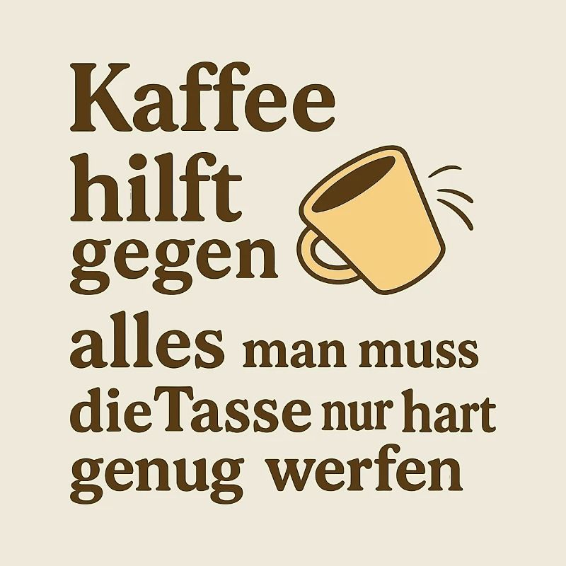 Coffee helps against everything – joke