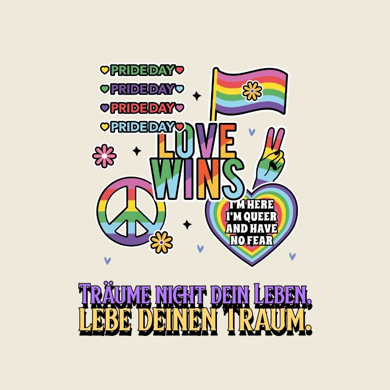 Liebe Gewinnt Pride Rainbow