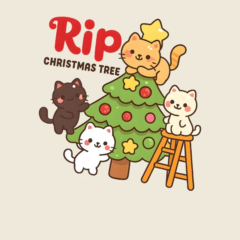 RIP Weihnachtsbaum Katzen, Kätzchen