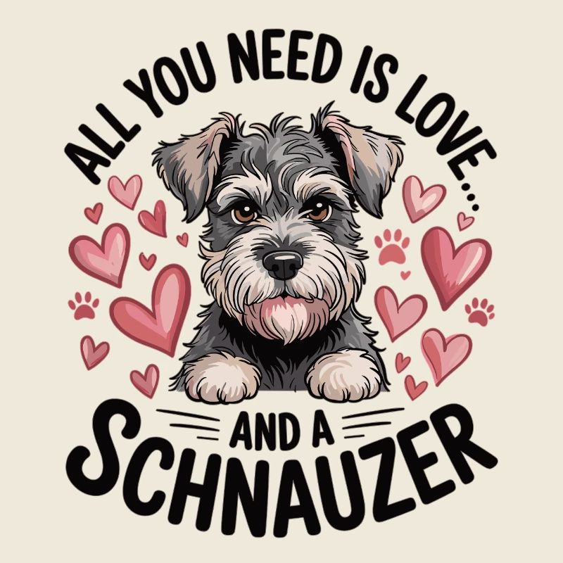 Mignon chien schnauzer