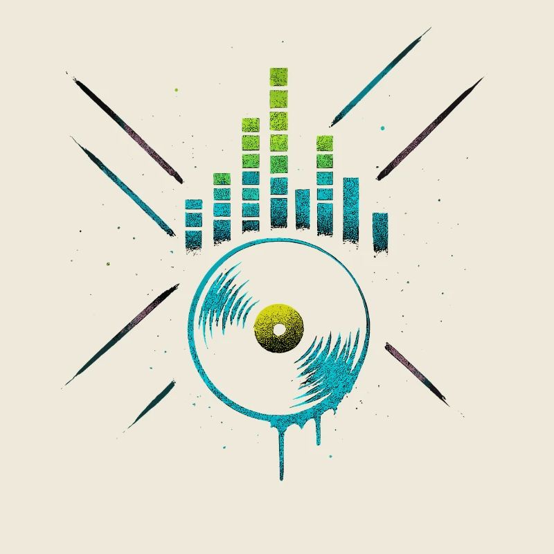 Neon Vinyl Equalizer, Club Techno Beats