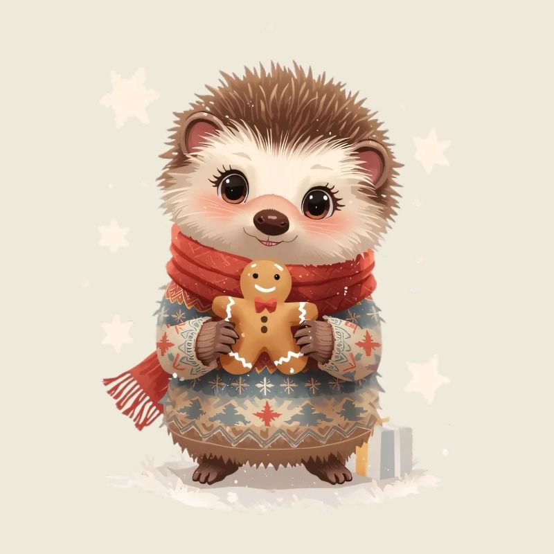 Kuscheliger Igel mit Gingerbread