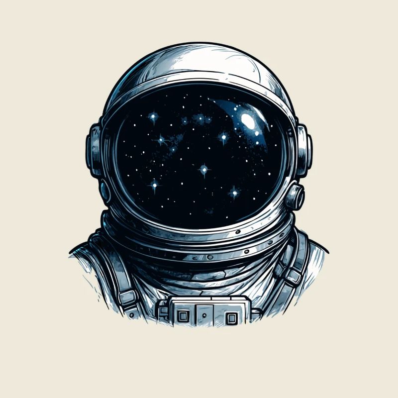 Astronaut Visor Starry Sky