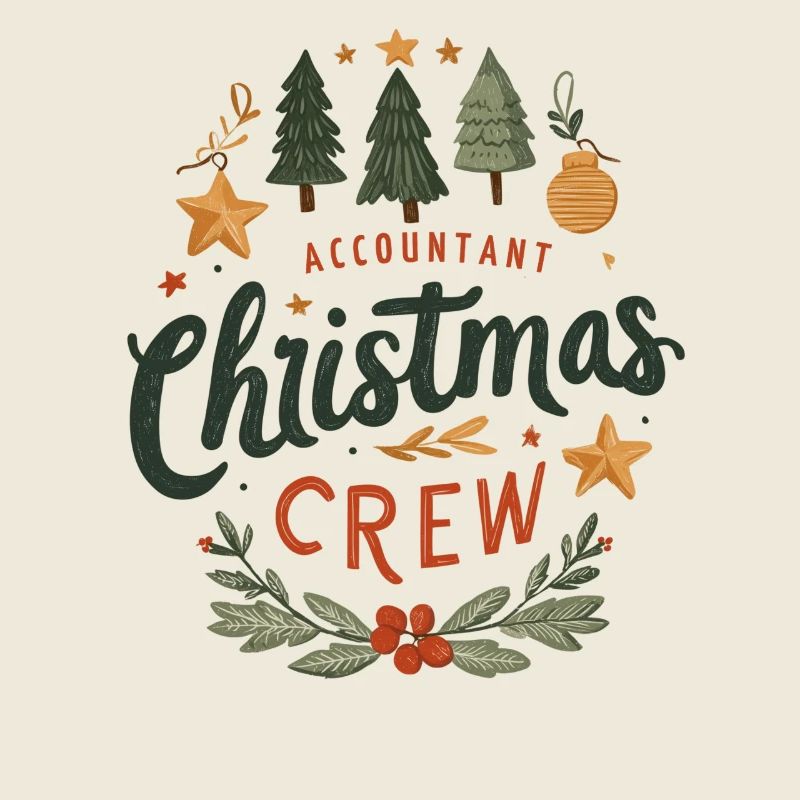 Comptable Christmas Crew Tee