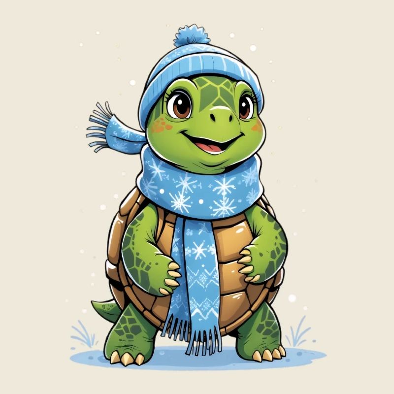 Winter Scarf Turtle