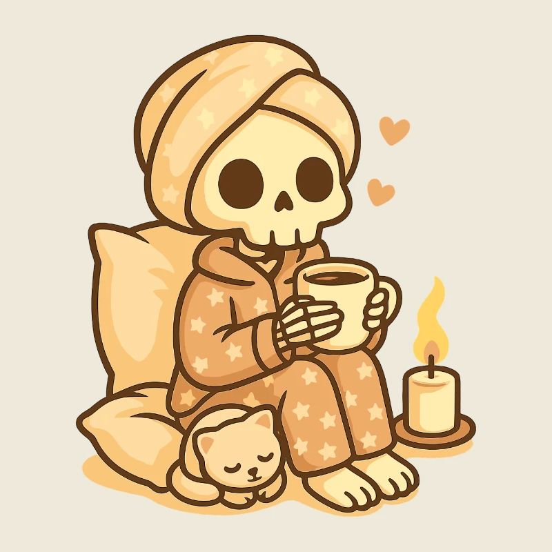 Squelette de pyjama douillet – Chaleureux et mignon