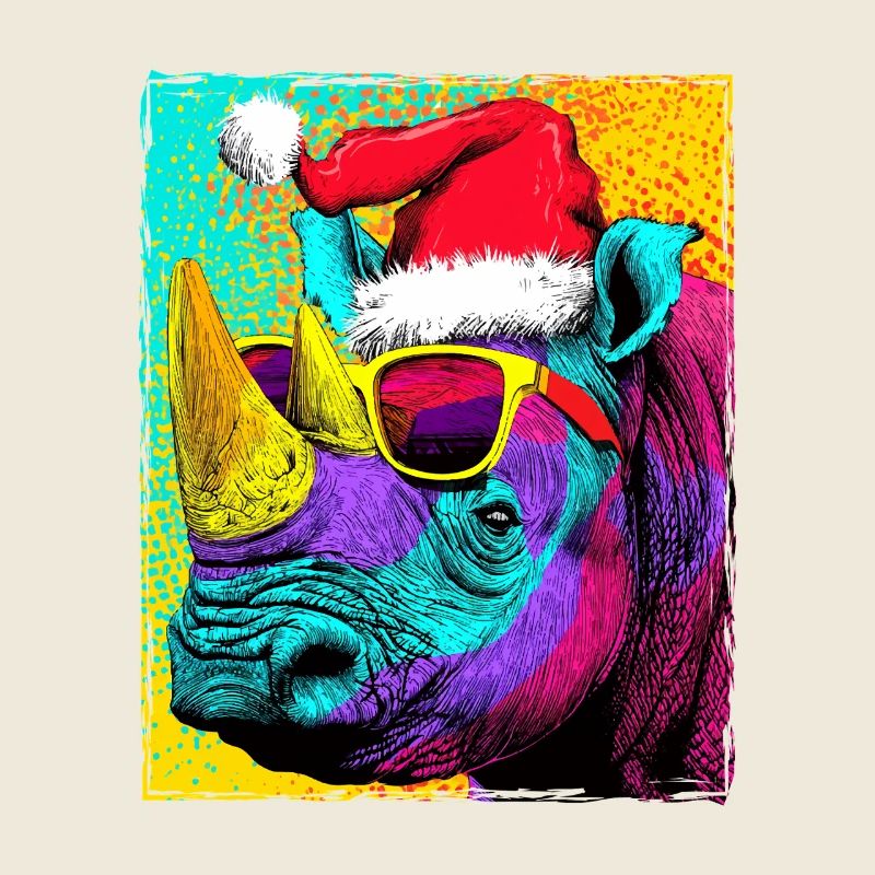 Portrait de Noël du Rhinocéros