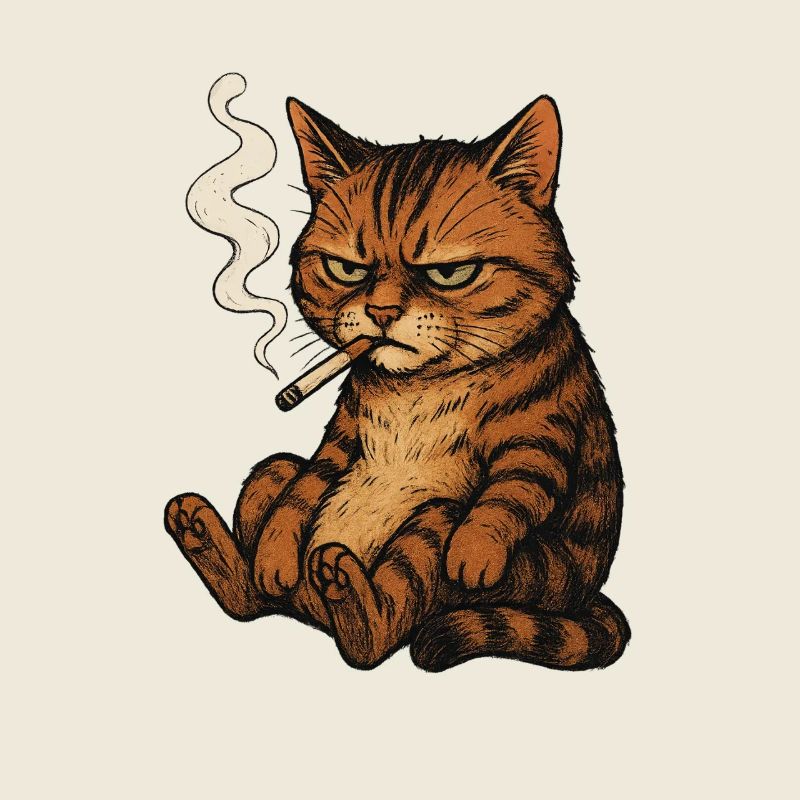 Smoking Cat