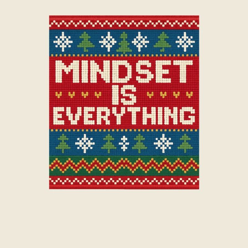 Mindset Is Everything, Xmas Style, Motivational 