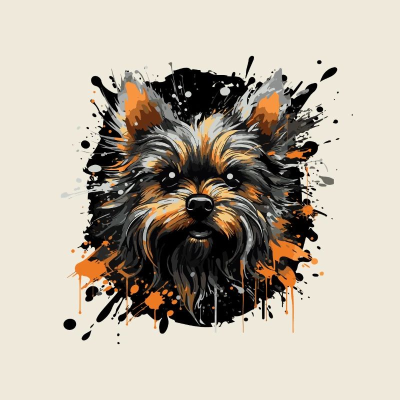 Éclaboussures de Yorkshire Terrier