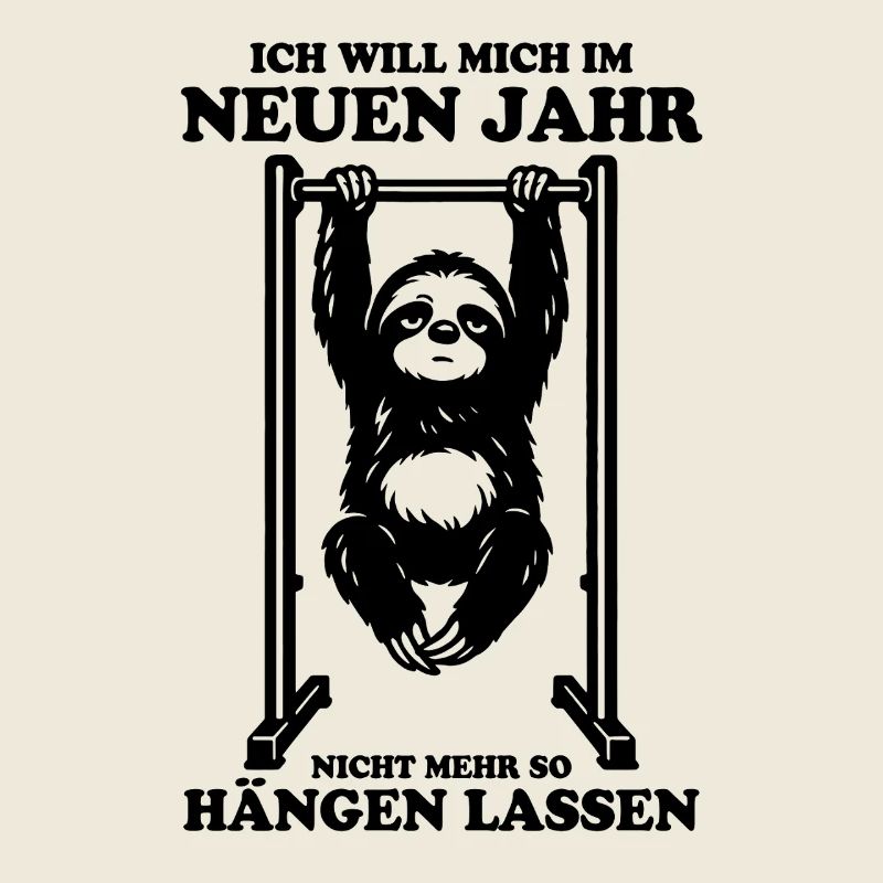 Sloth | Pull-up, fitness, funny saying