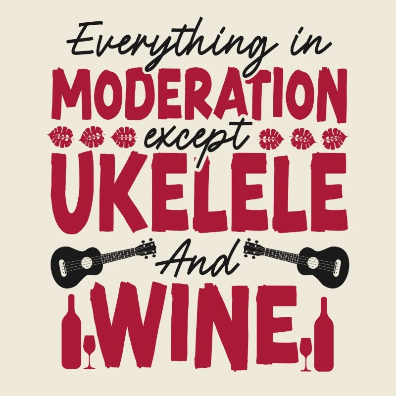 Hawaiian Ukulele Uke Wine