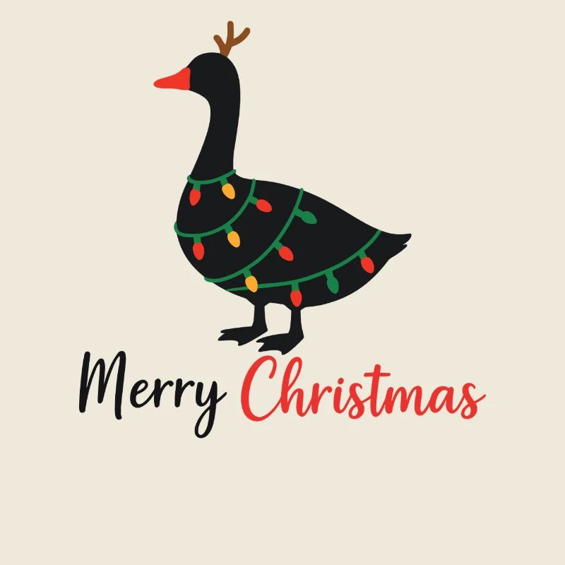 Goose Christmas Winter Animals Geese