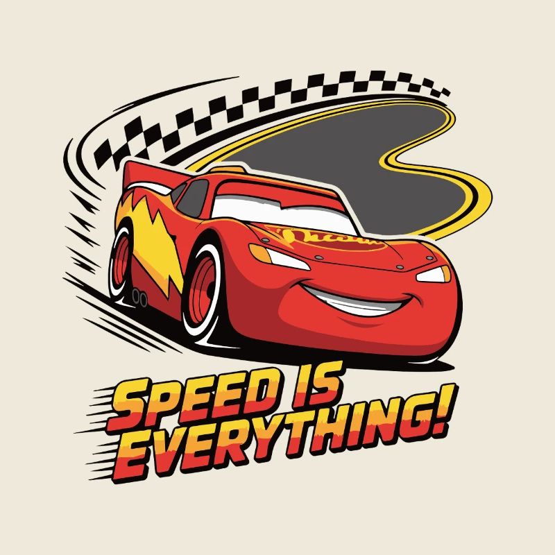 Speed Is Everything Auto-Cartoon