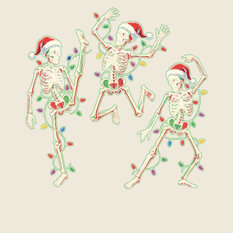 Squelettes de Noël dansants