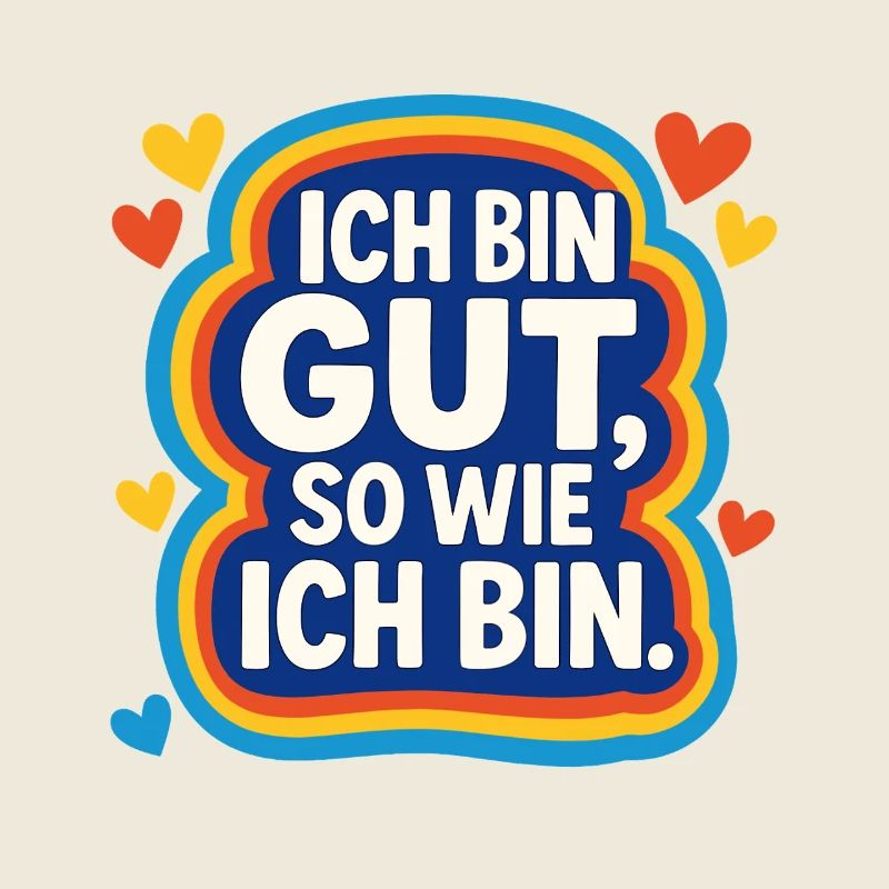 ich bin gut shirt, selbstliebe spruch