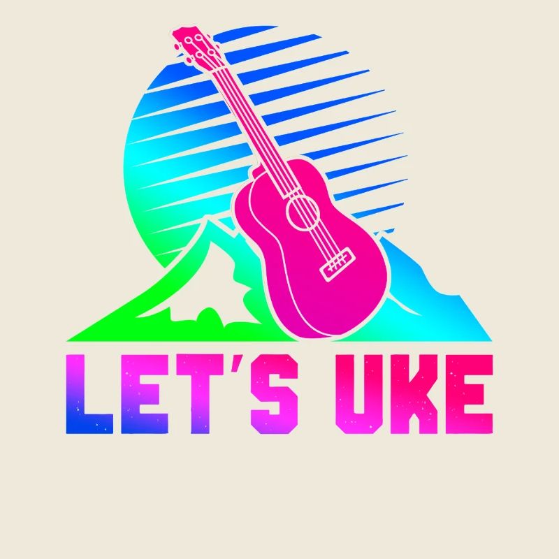 Hawaiian Ukulele Uke Retro 80s 90s
