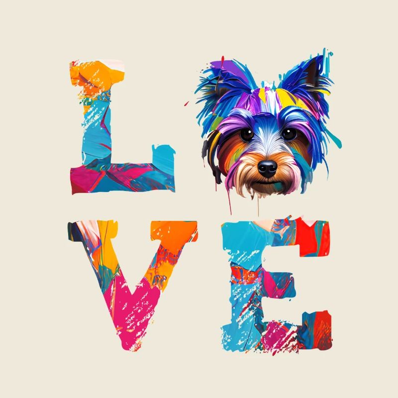 Yorkshire Terrier Bunter Farbhund Papa Hunde Mutter