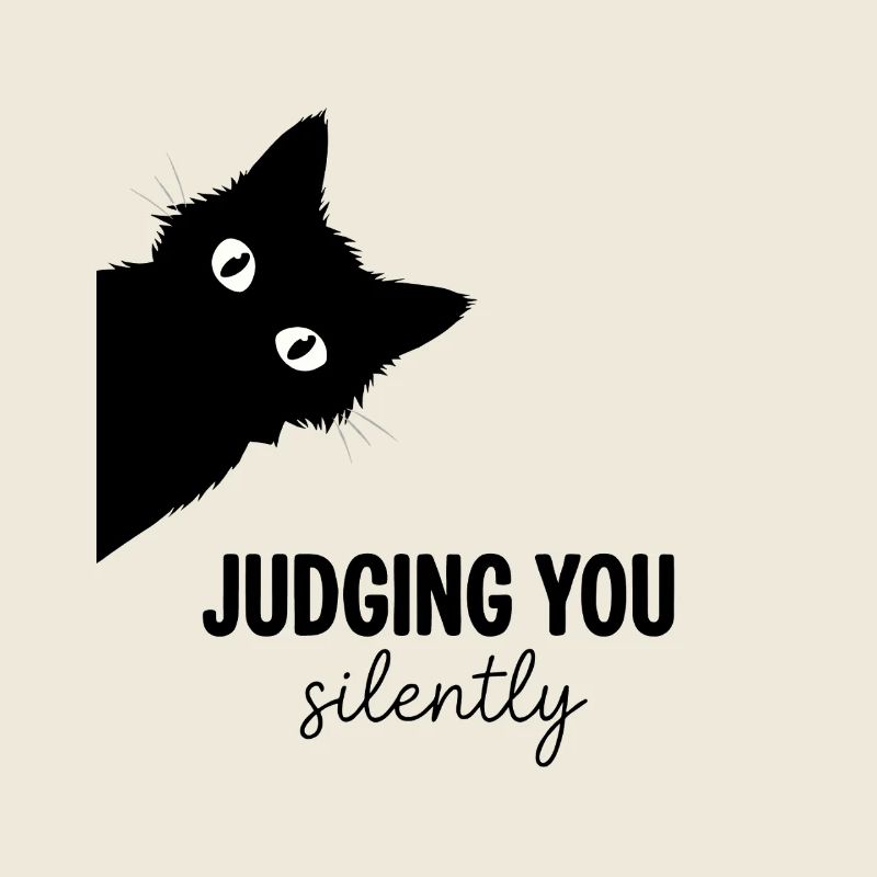 Te juger en silence fixe les yeux de chat