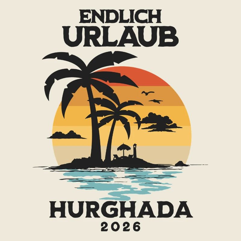 Vacances Hurghada 2026 T-shirt de vacances en Égypte