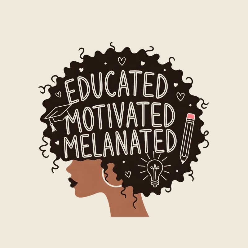 Femme afro éduquée et motivée