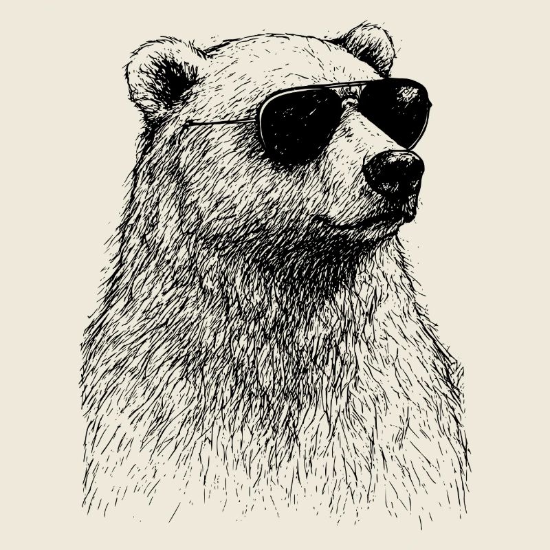 Cooler Eisbär