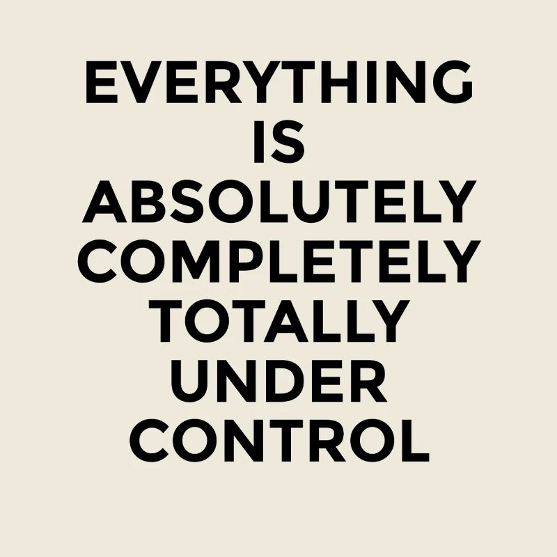 Everything Under Control – Witziger Humor Spruch