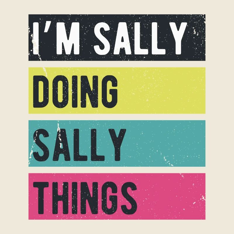 Ich mache Sally Things Retro-Farben