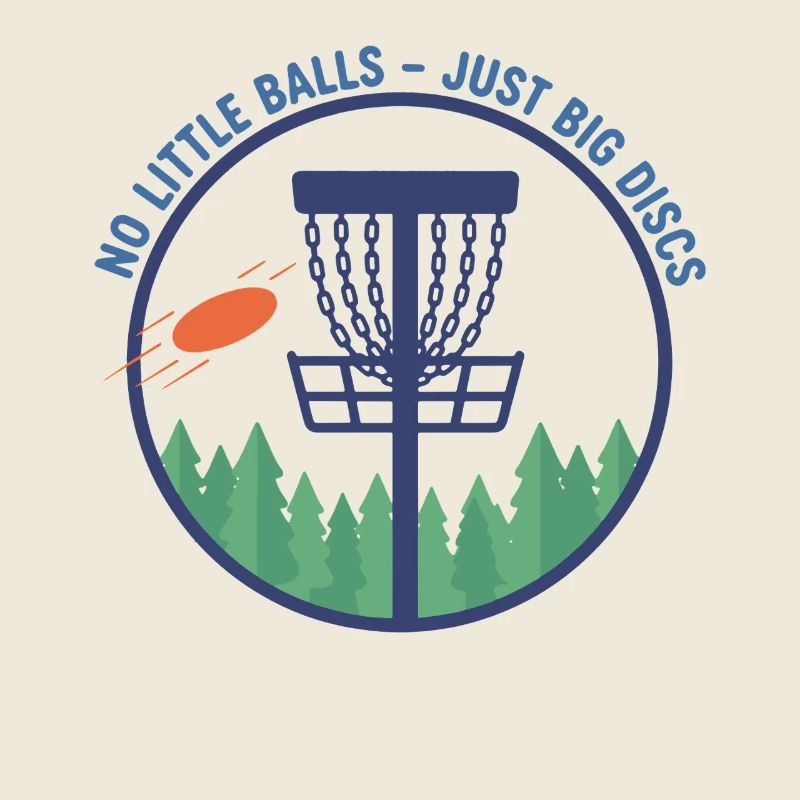 Pas de petites balles, juste de gros disques, drôle de disc golf