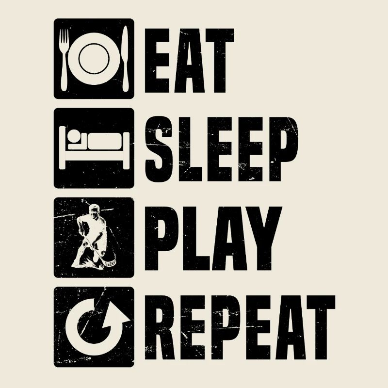 Floorball motif with recognition value