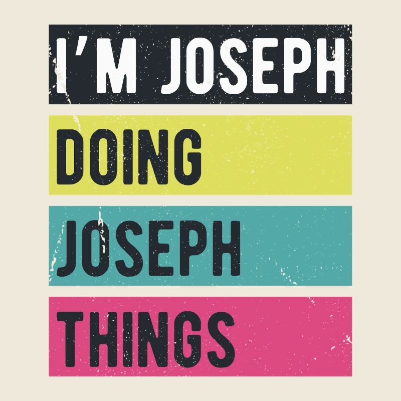 Ich bin Joseph Mache Joseph Dinge Retrofarben