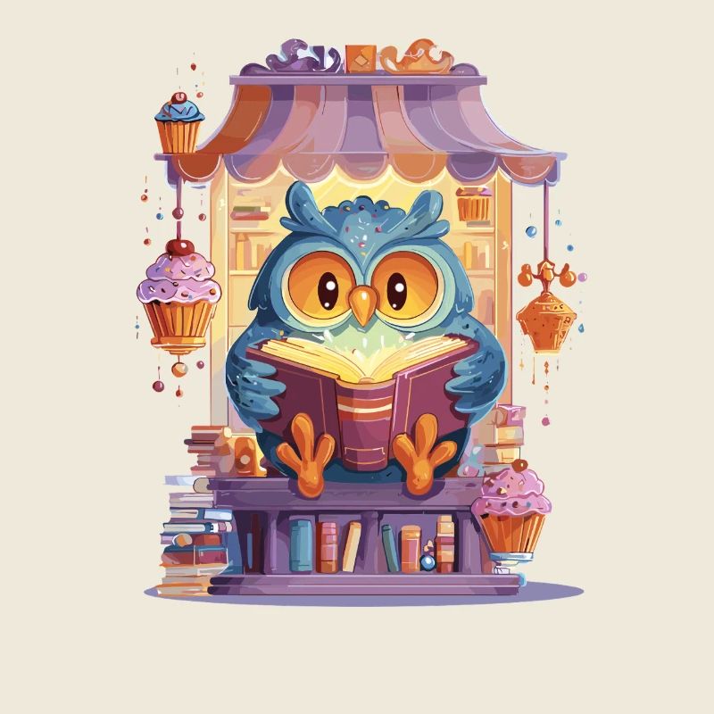 Read owl in the cake market