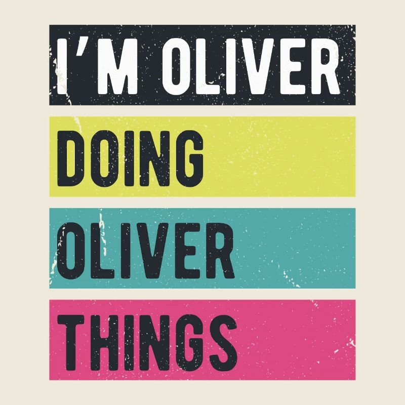 Ich bin Oliver und mache Oliver-Dinge in Retro-Farben