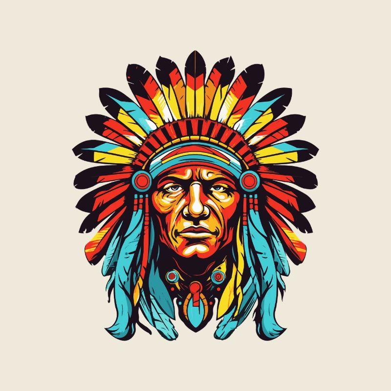 Indianer Häuptling Comic