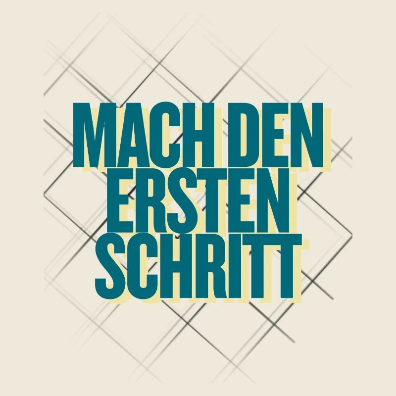 Mach den ersten Schritt – Geometrisches Design