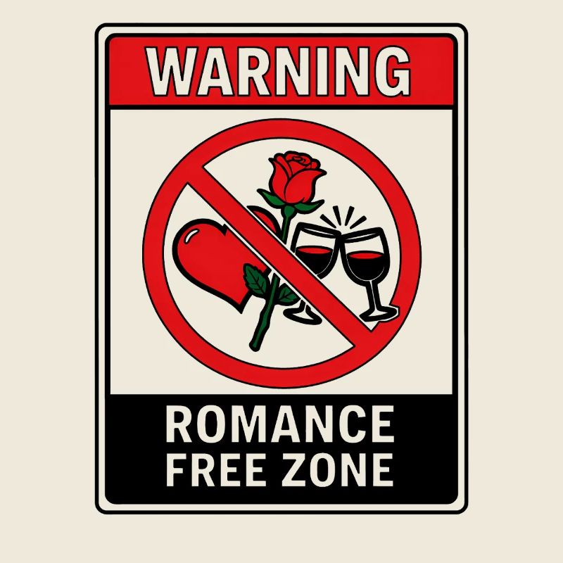 Warning Romance Free Zone