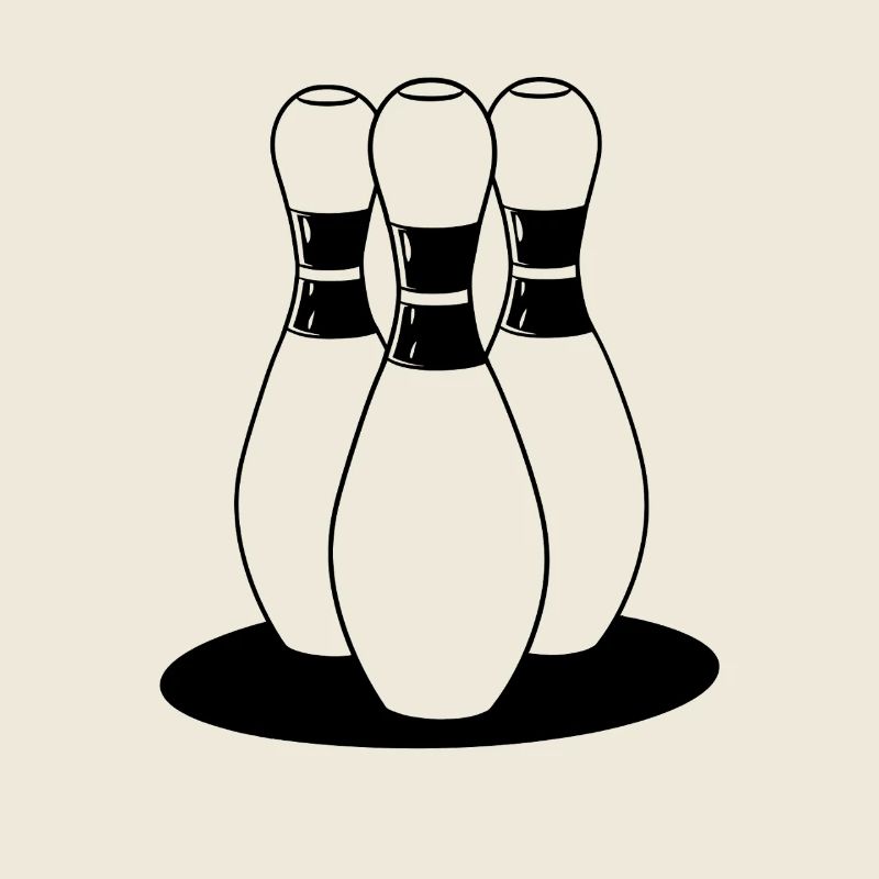 Look de dessin animé de bowling