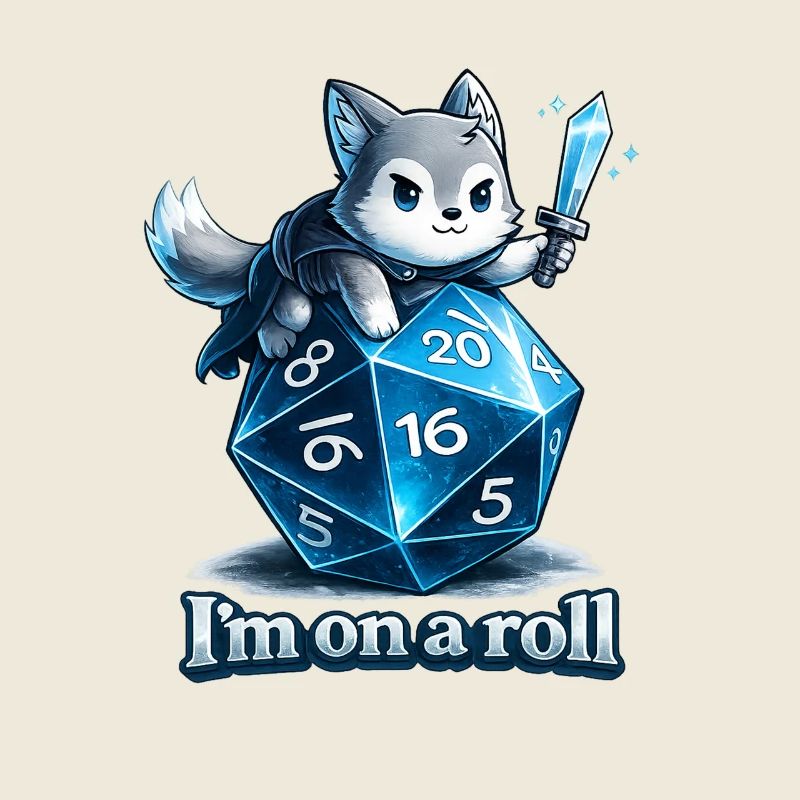 I'm on a Roll – Rollenspiel Würfel Wolf