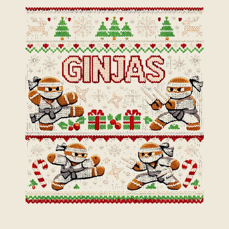 Ginjas Lebkuchen-Weihnachtspullover