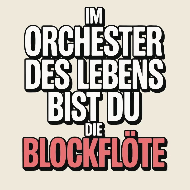 Orchester des Lebens Blockflöte Design