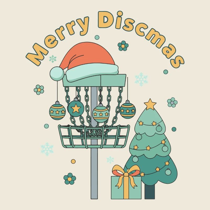 Joyeux Noël Discmas Disc Golf Drôle