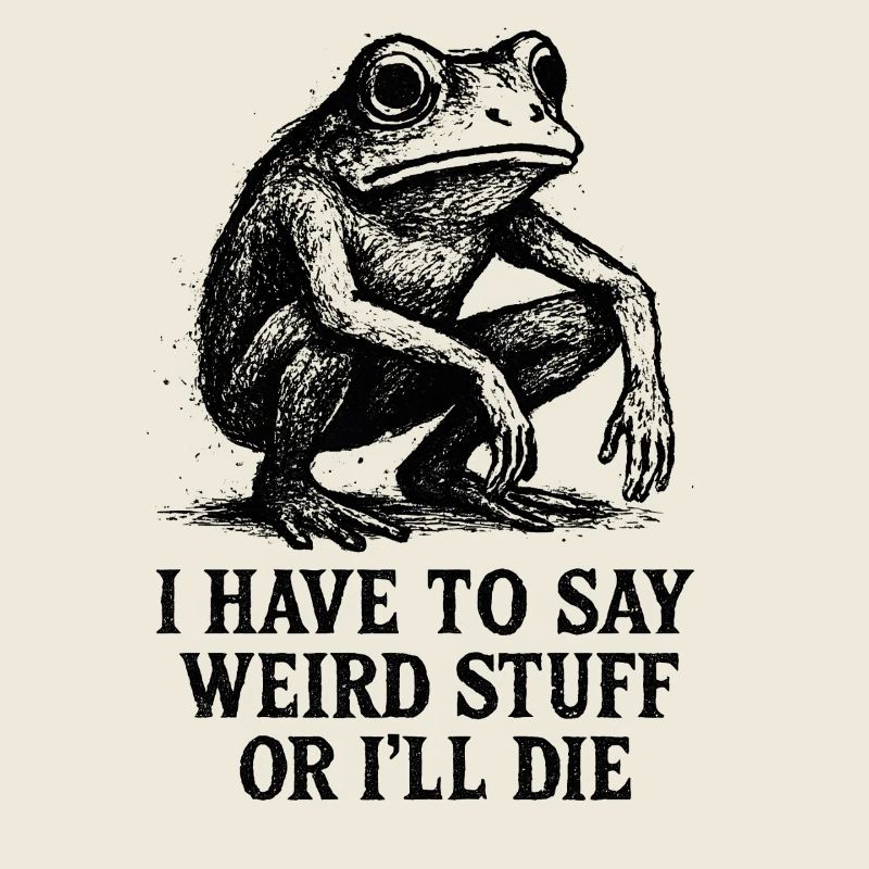 Frog Saying Meme Humor Funny Gift Idea