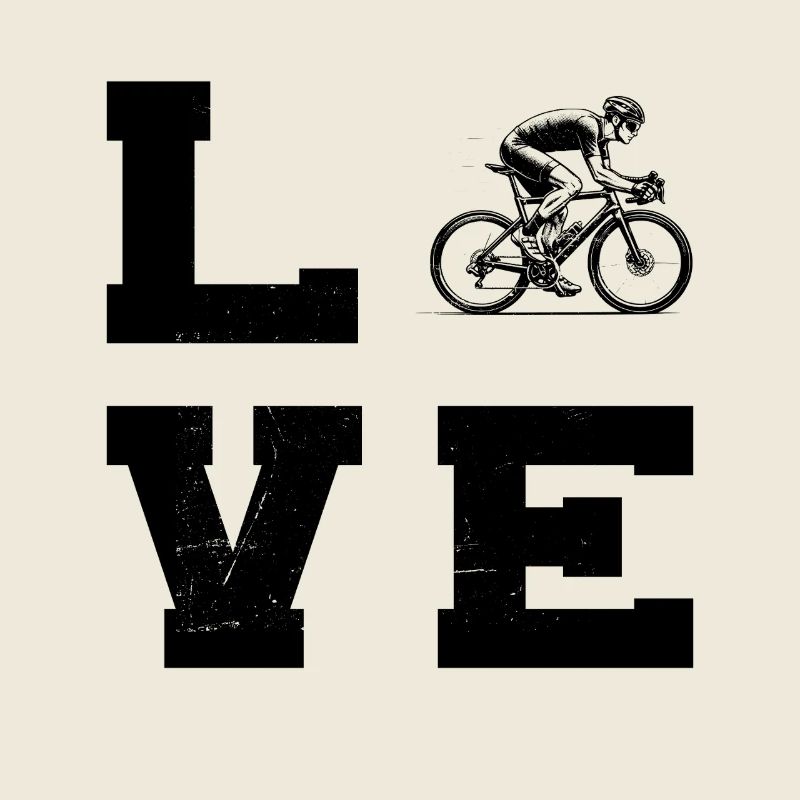 Message clair sur le vélo de route