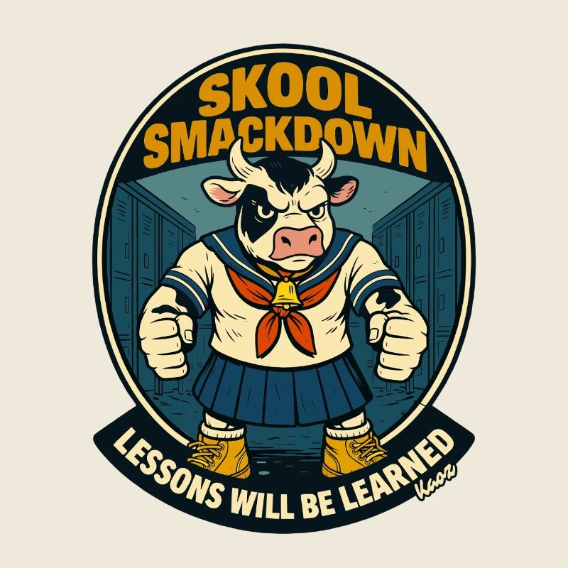 Affrontement de vaches à l’école
