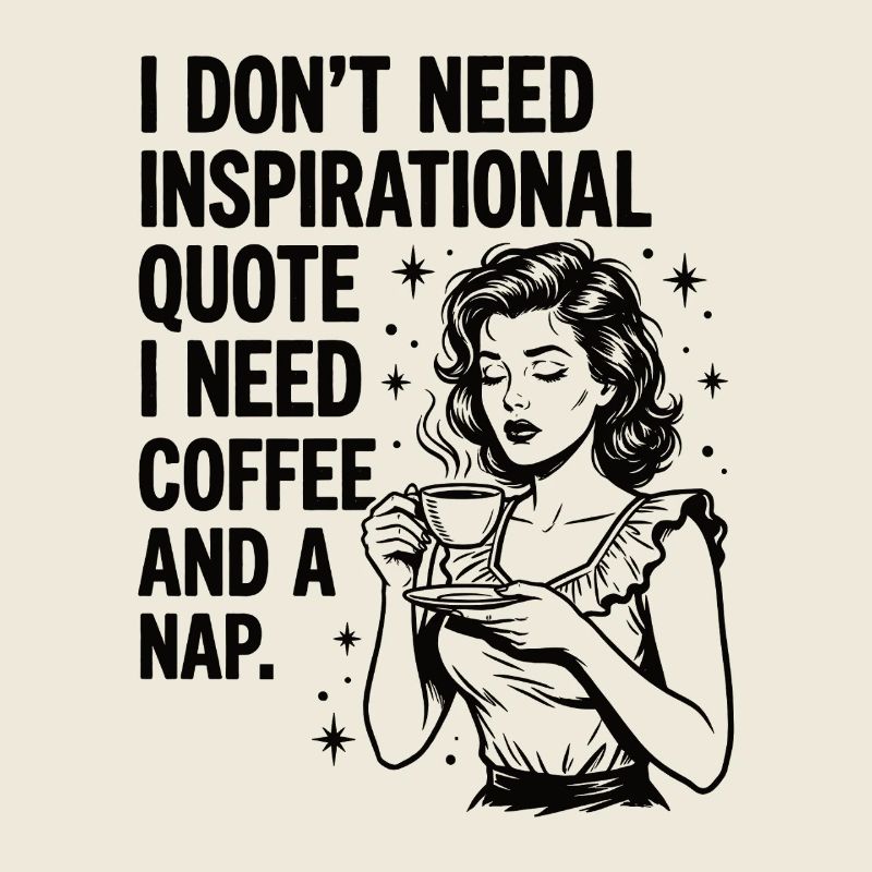 Echte Kaffeeliebe Nickerchen Statement