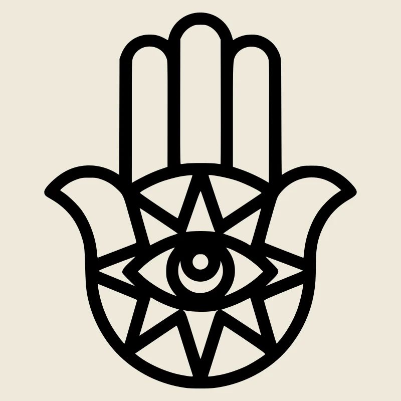 Hamsa Hand Fatima Umriss