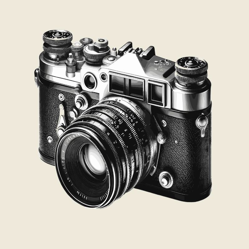 Vintage Film Camera Black & White