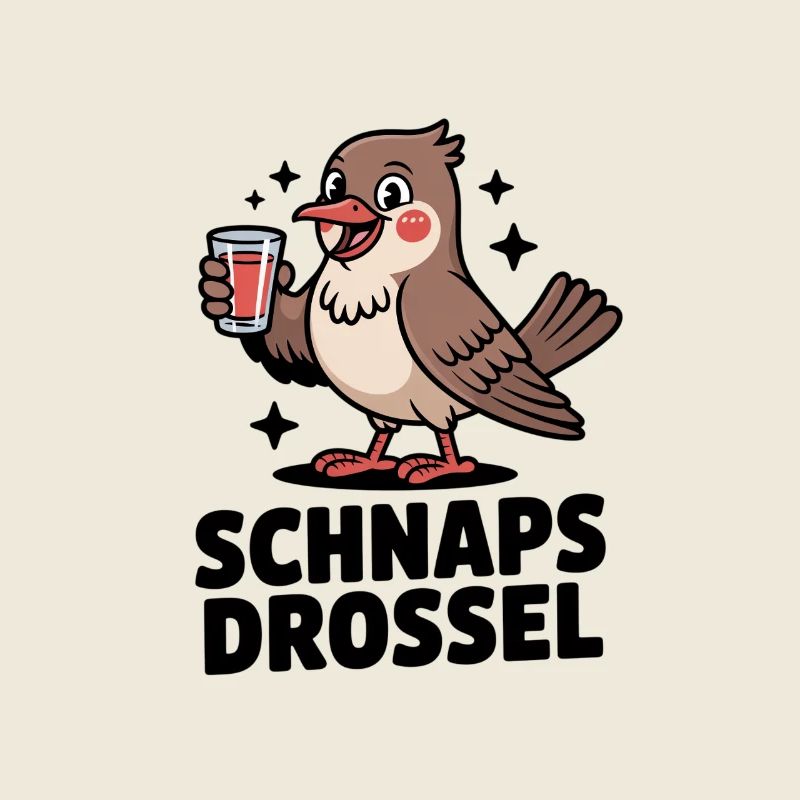 Liquor Thrush Funny Party Bird Saying
